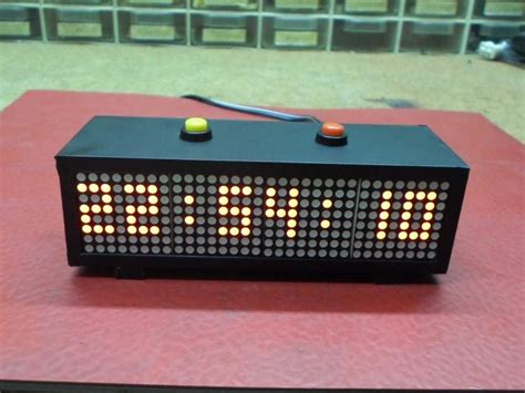 com's offering. . Digital clock using dot matrix